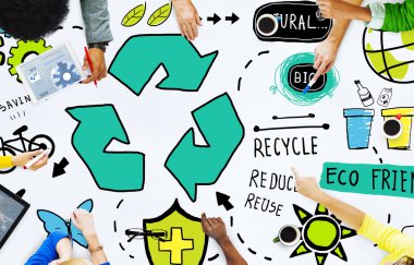 Recycle Reuse Reduce Bio Eco Friendly Environment clipart