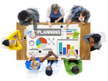 İş planlama strateji beyin fırtınası tartışma grubu