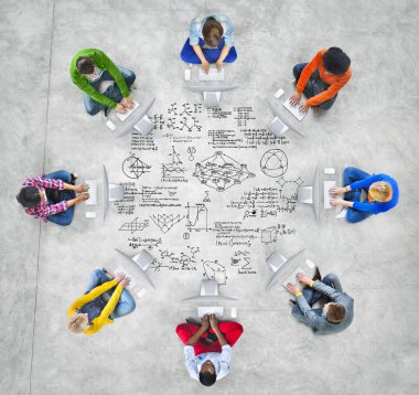 İnsanlar ve matematiksel semboller
