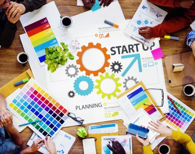 Başlangıç yeni iş planı strateji çalışması