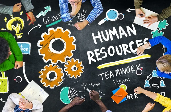 Recursos Humanos Concepto de trabajo en equipo — Foto de Stock