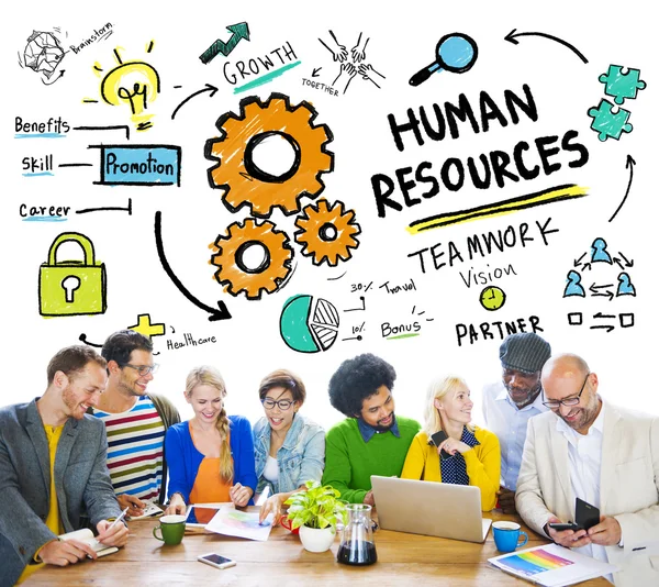 Recursos Humanos Concepto de trabajo en equipo — Foto de Stock