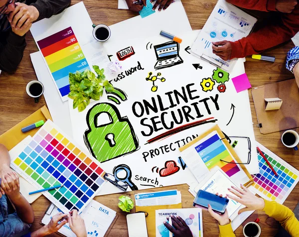 Online Security Protection Concept — Stock Photo, Image