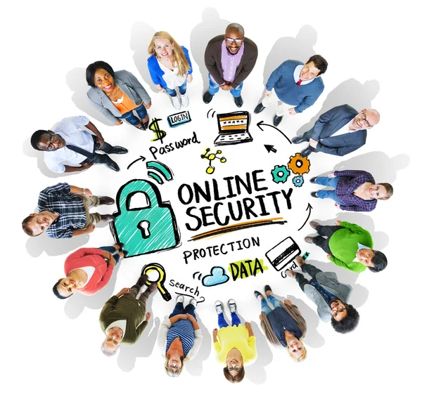 Online-Sicherheitsschutzkonzept — Stockfoto