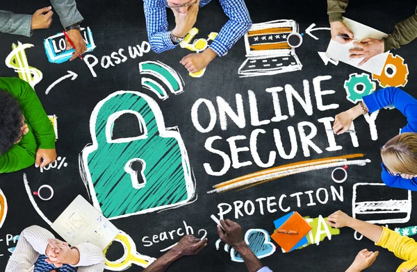 Online beveiliging bescherming Concept — Stockfoto