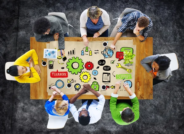 Teamwork Support Collaboration Unity Concept — Stock Photo, Image