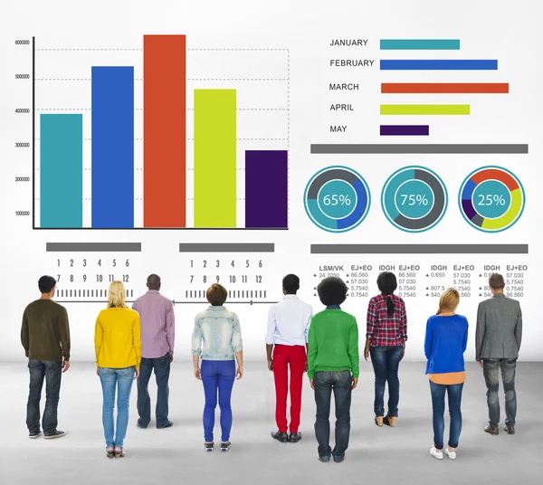 Diversità Casual People Strategia Innovazione Concetto — Foto Stock