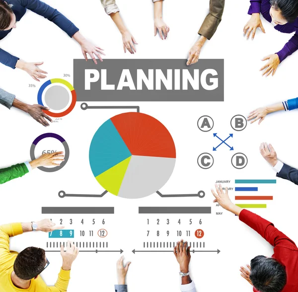 Bedrijfsgroep Planning strategie Concept — Stockfoto