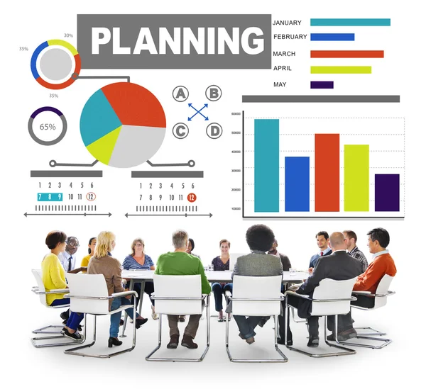 Business Group Planning Strategy Brainstorming Discussion — Stock Photo, Image