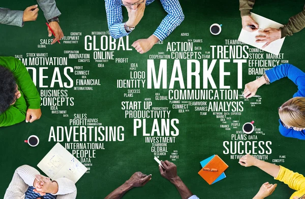 Vermarkten Geschäft globales Geschäft Marketing Handel — Stockfoto