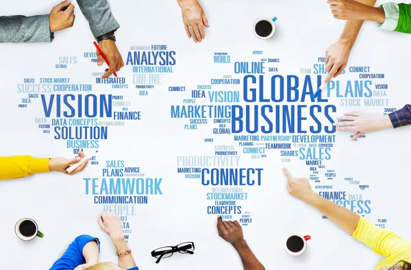 Глобального бізнесу світу комерційного бізнесу людей — стокове фото
