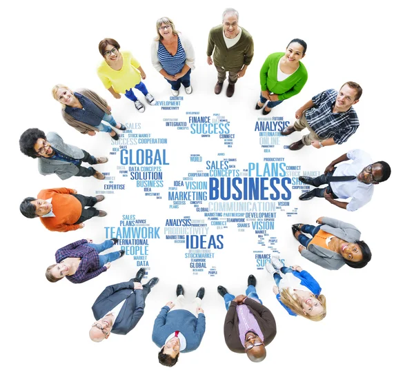 Business Global World Plans Organization Enterprise — Stock Photo, Image