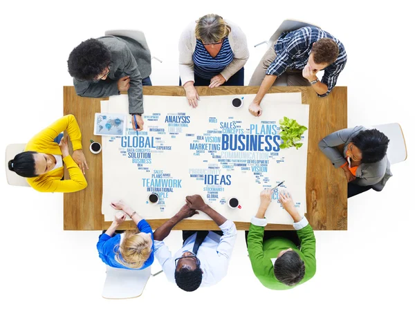 Planos de organização da empresa Global do mundo — Fotografia de Stock