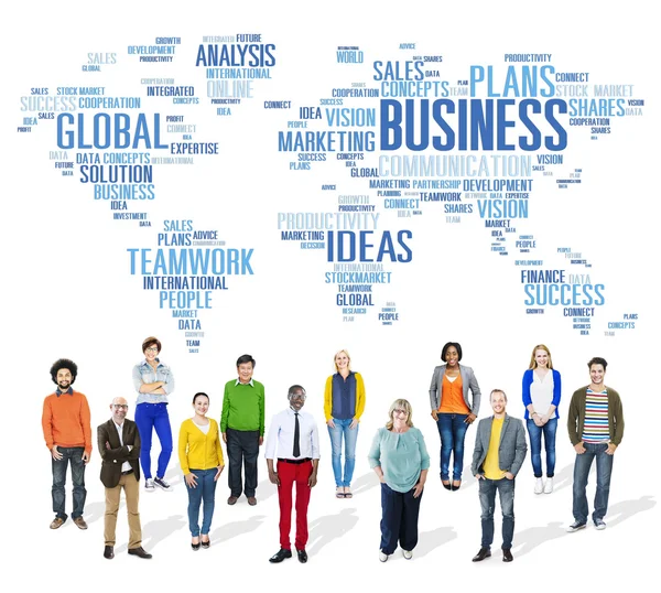 Business Global World Plans Organizzazione Imprese — Foto Stock