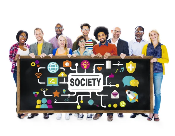 Society Social Media Social Networking Connection — Stock Photo, Image