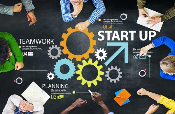 Startup New Business Plan Strategy Teamwork — Stock Photo, Image