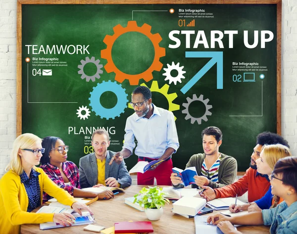 Startup New Business Plan Strategy Teamwork — Stock Photo, Image