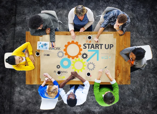 Startup New Business Plan Strategy Teamwork — Stock Photo, Image