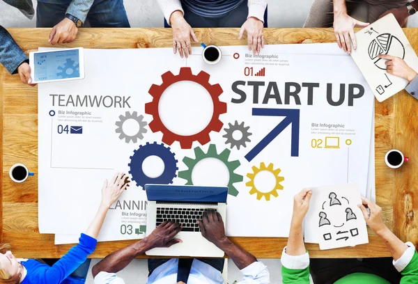 Startup New Business Plan Strategy Teamwork — Stock Photo, Image