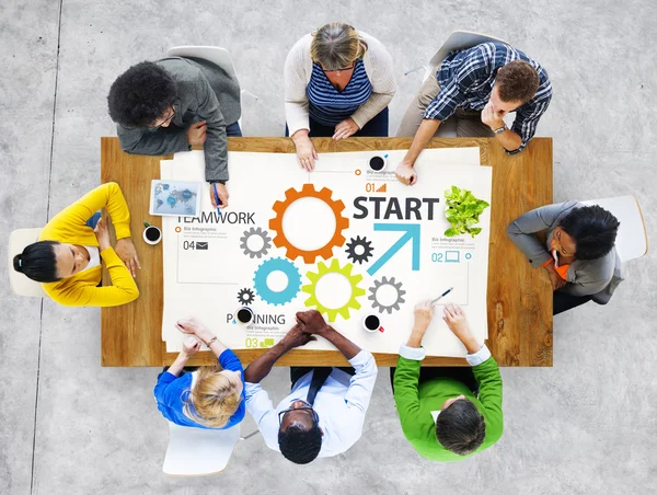 Startup New Business Plan Strategy Teamwork — Stock Photo, Image