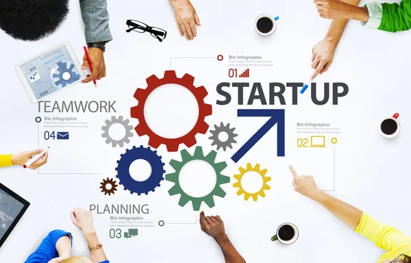 Startup New Business Plan Strategy Teamwork — Stock Photo, Image