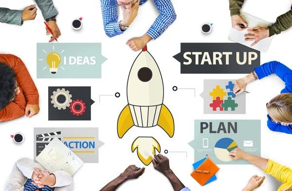 Startup Ideias de Planejamento de Inovação Conceito — Fotografia de Stock