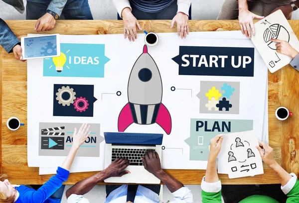 Startup Innovation Planning Ideas  Concept — Stock Photo, Image