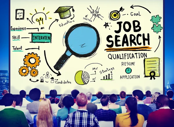 Conceito de Qualificação para Pesquisa de Emprego — Fotografia de Stock