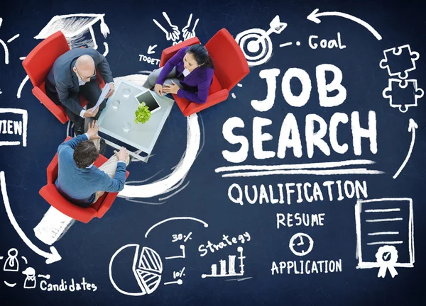 Concept de qualification pour la recherche d'emploi — Photo