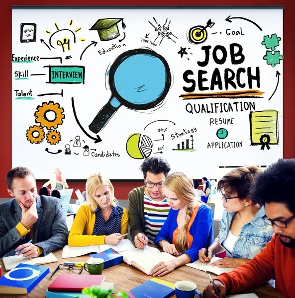 Job Search Recruitment Hiring Concept — Stockfoto