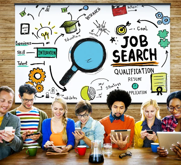 Job Search Recruitment Hiring Concept — Stock Fotó