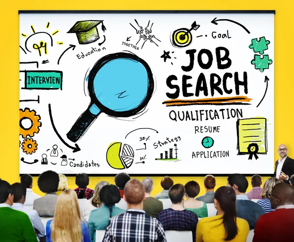 Job Search Recruitment Hiring Concept — Stok fotoğraf