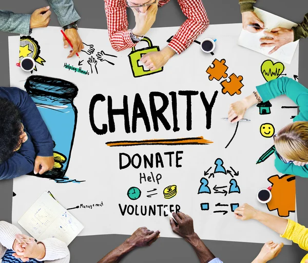 Spendenkonzept der Wohltätigkeitsorganisation — Stockfoto