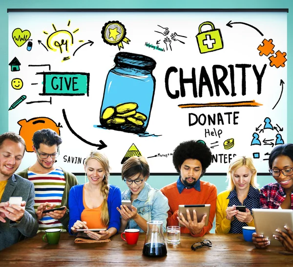 Välgörenhet donera koncept — Stockfoto
