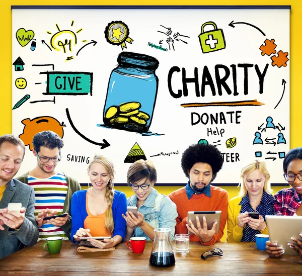 Välgörenhet donera koncept — Stockfoto
