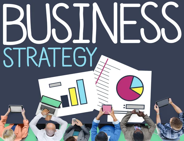 Concepto de Marketing de Estrategia de Negocios — Foto de Stock