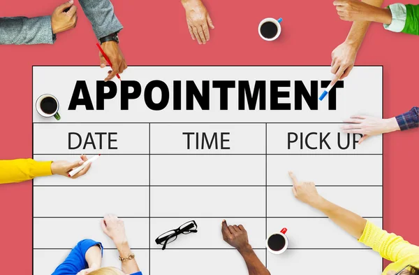 Appointment Schedule Management Concept — Stock Photo, Image