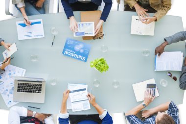 Grup iş adamları bir toplantı