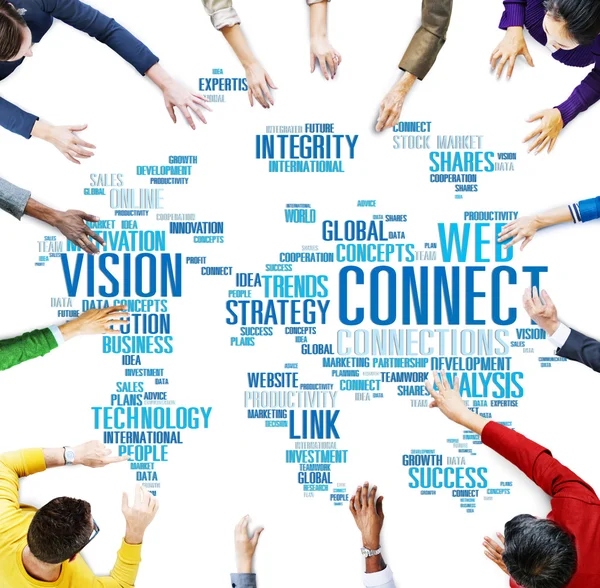 Connection Social Media Concept — Stock Photo, Image