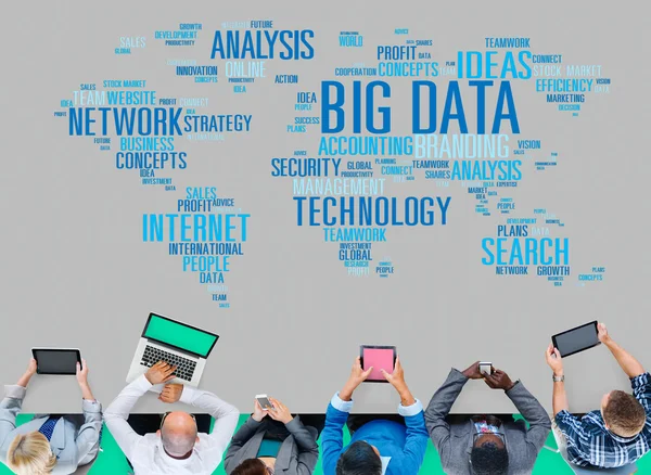 Conceito de rede de Big Data — Fotografia de Stock