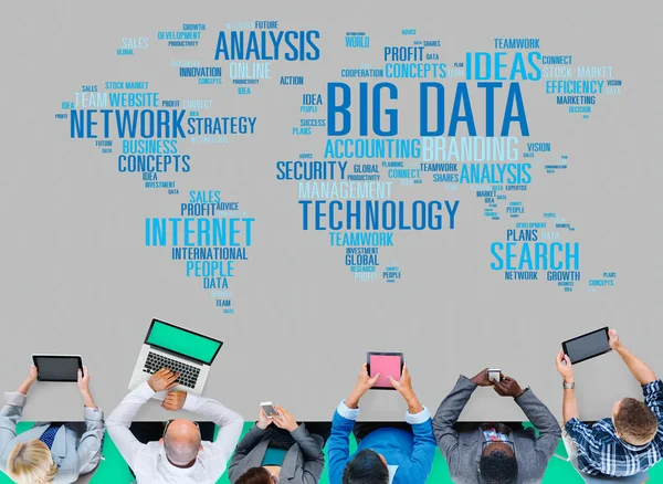 Concepto de red de Big Data —  Fotos de Stock