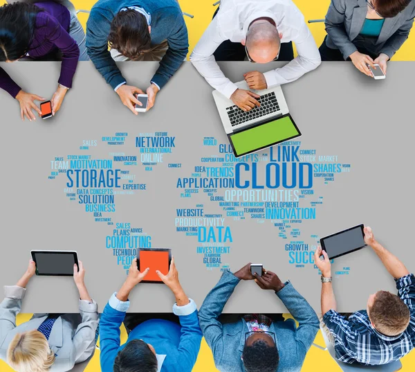 Link Cloud Computing Concept — Stock Photo, Image