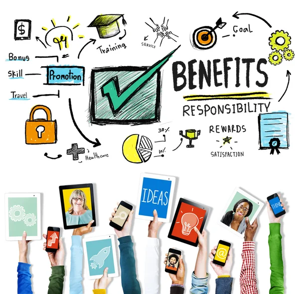 Benefits Responsibility Rewards  Concept — Stock Photo, Image