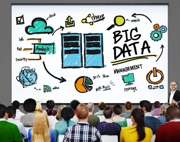 Concepto de almacenamiento de Big Data — Foto de Stock