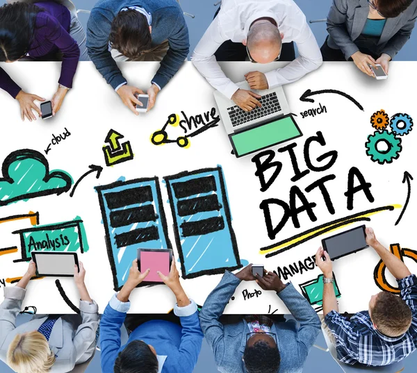 Big data storage koncept — Stockfoto