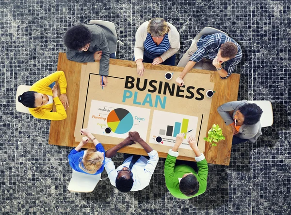 Üzleti terv és a stratégiai tervezés fogalmát — Stock Fotó
