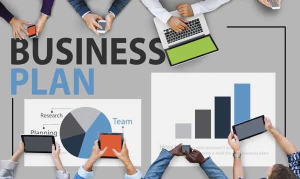 Plan de negocios y concepto de planificación estratégica —  Fotos de Stock