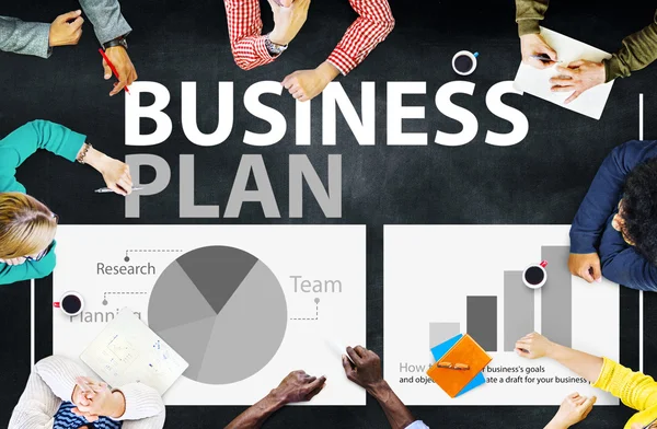 Biznes planu i strategii planowania koncepcja — Zdjęcie stockowe