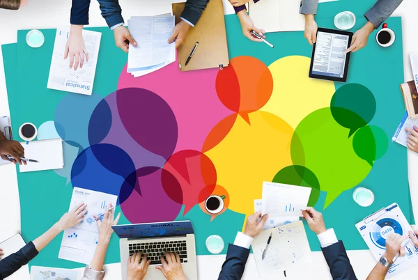 Symbool idee communicatieconcept — Stockfoto