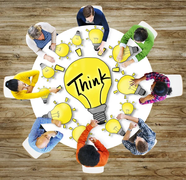 Motivazione dell'innovazione Think Concept — Foto Stock